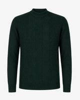 Maglia a mezzo collo con motivo jacquard