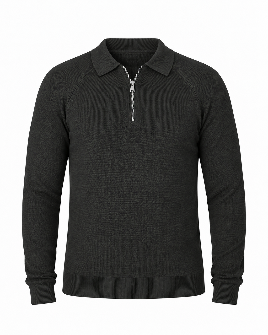 Polo in maglia con manica raglan