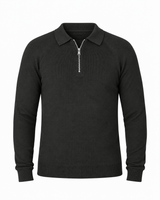 Polo in maglia con manica raglan