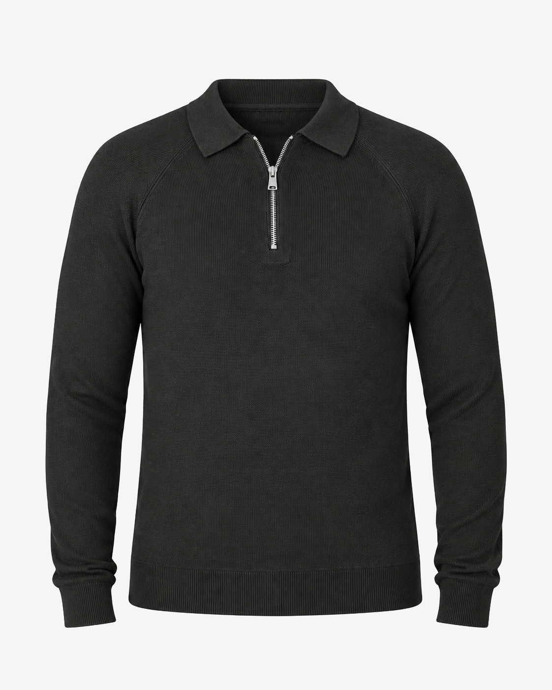 Polo in maglia con manica raglan