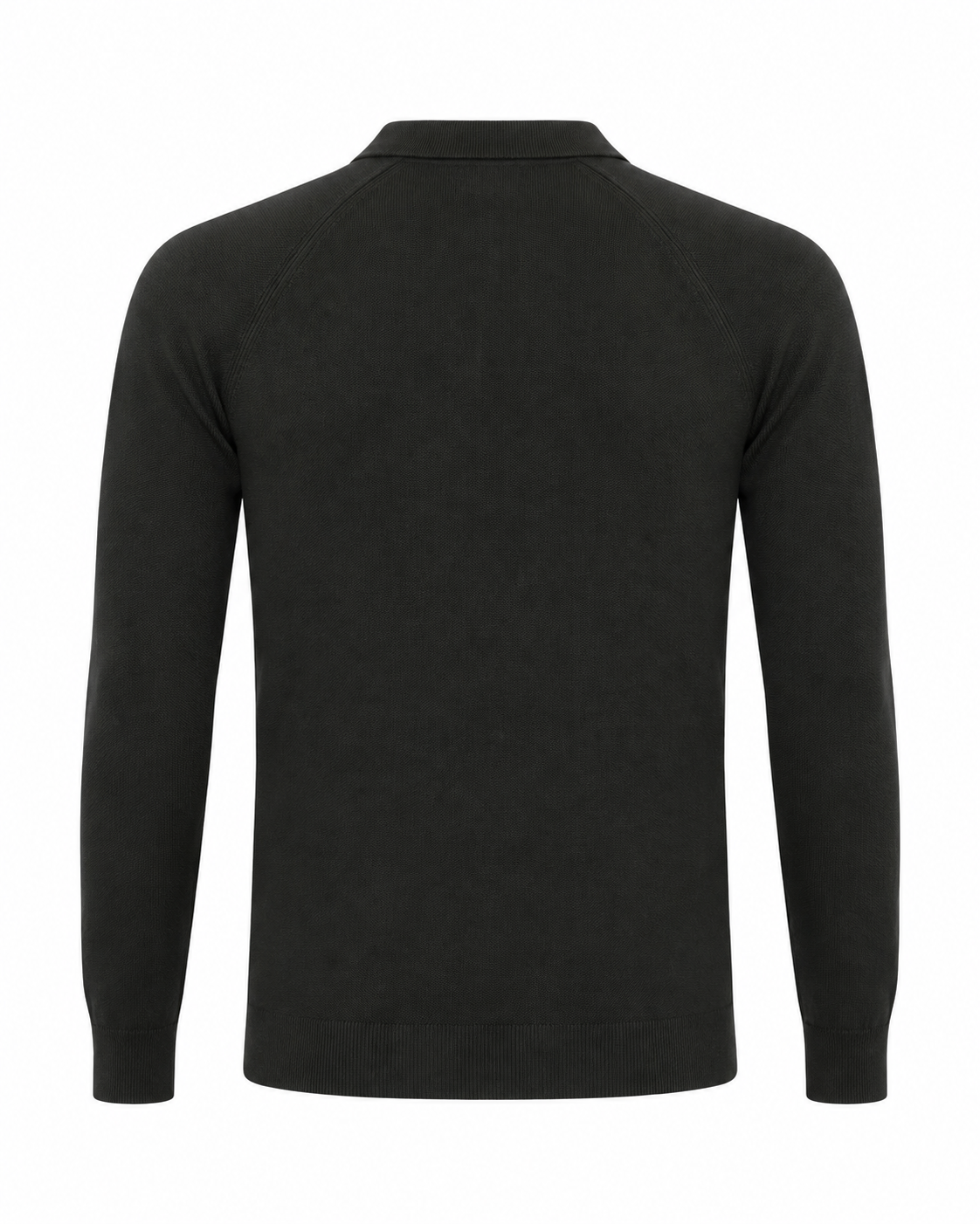 Polo in maglia con manica raglan