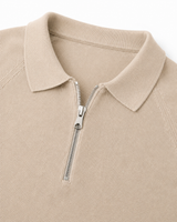 Polo in maglia con manica raglan