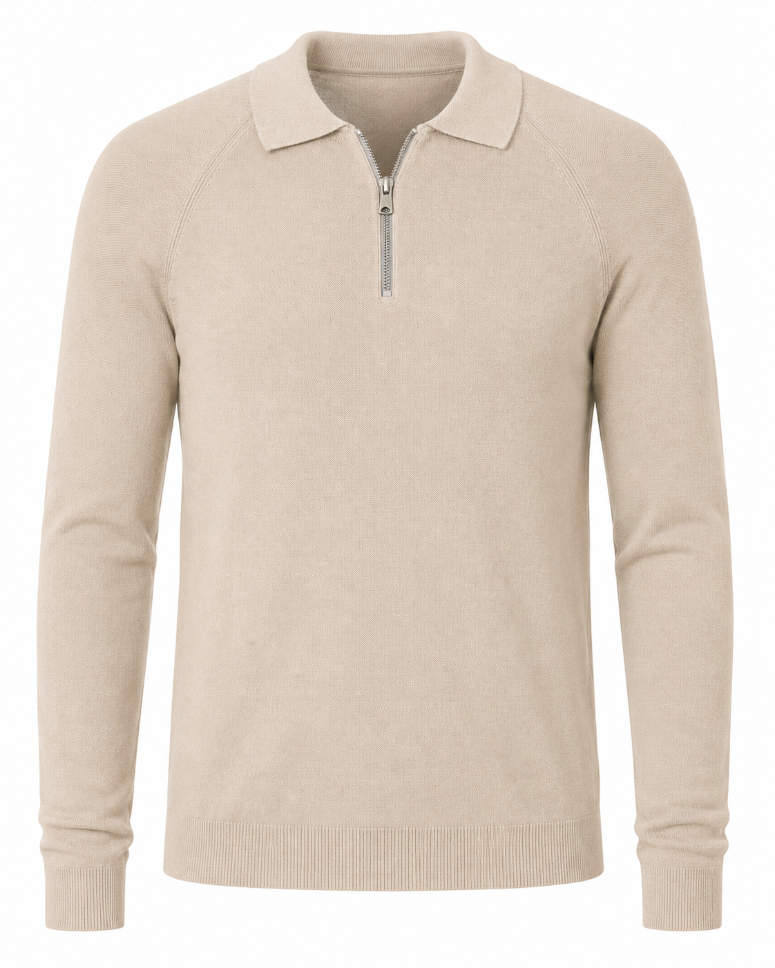 Polo in maglia con manica raglan