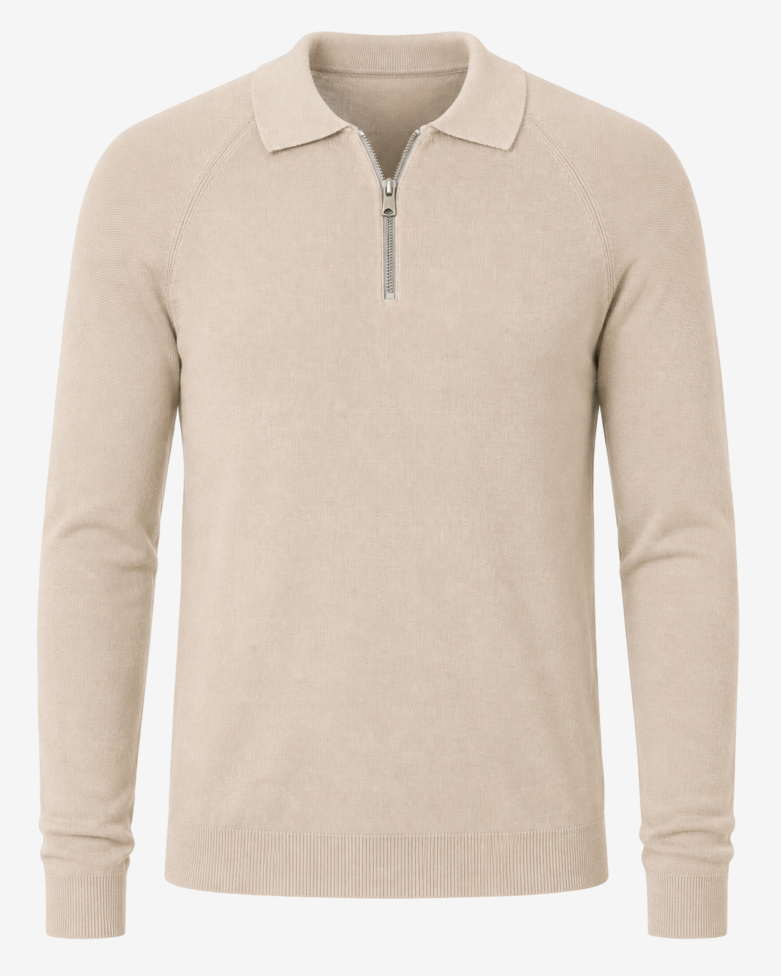 Polo in maglia con manica raglan