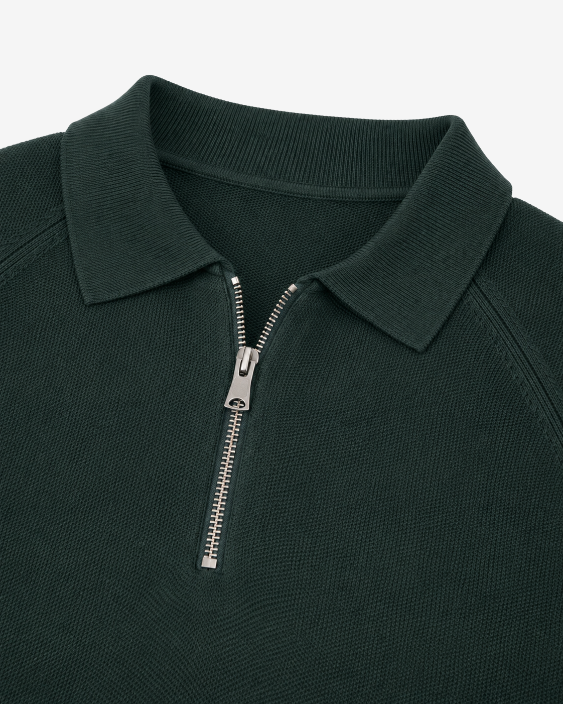 Polo in maglia con manica raglan