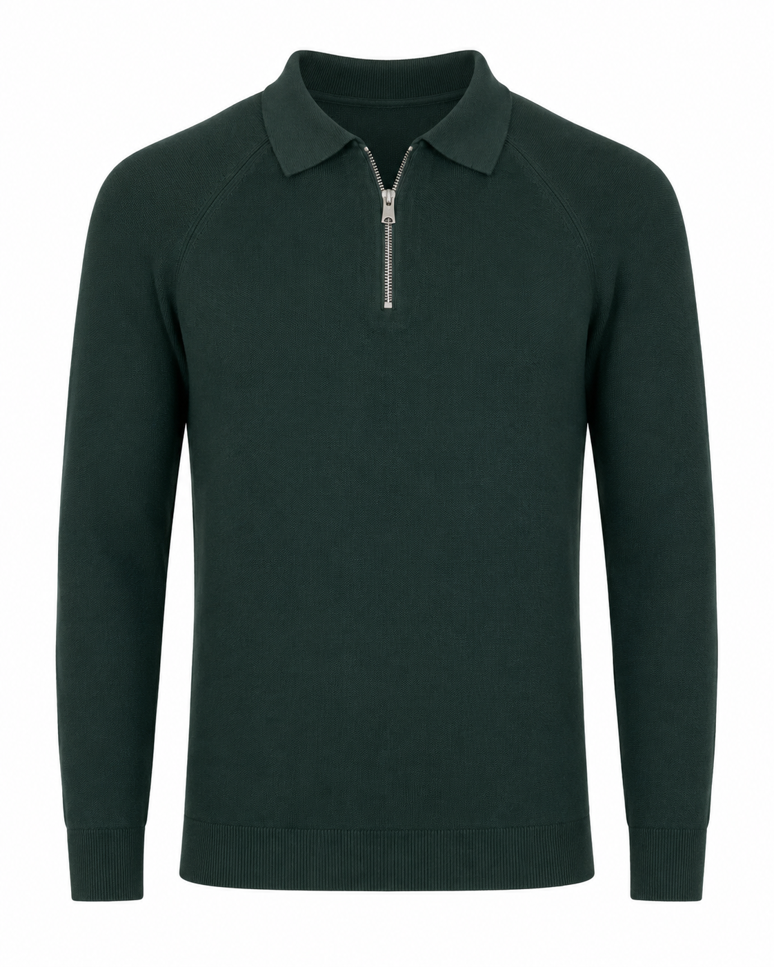 Polo in maglia con manica raglan