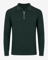 Polo in maglia con manica raglan