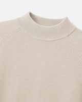 Maglia a mezzo collo manica raglan