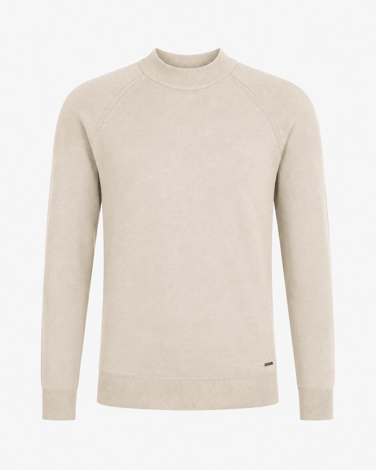 Maglia a mezzo collo manica raglan