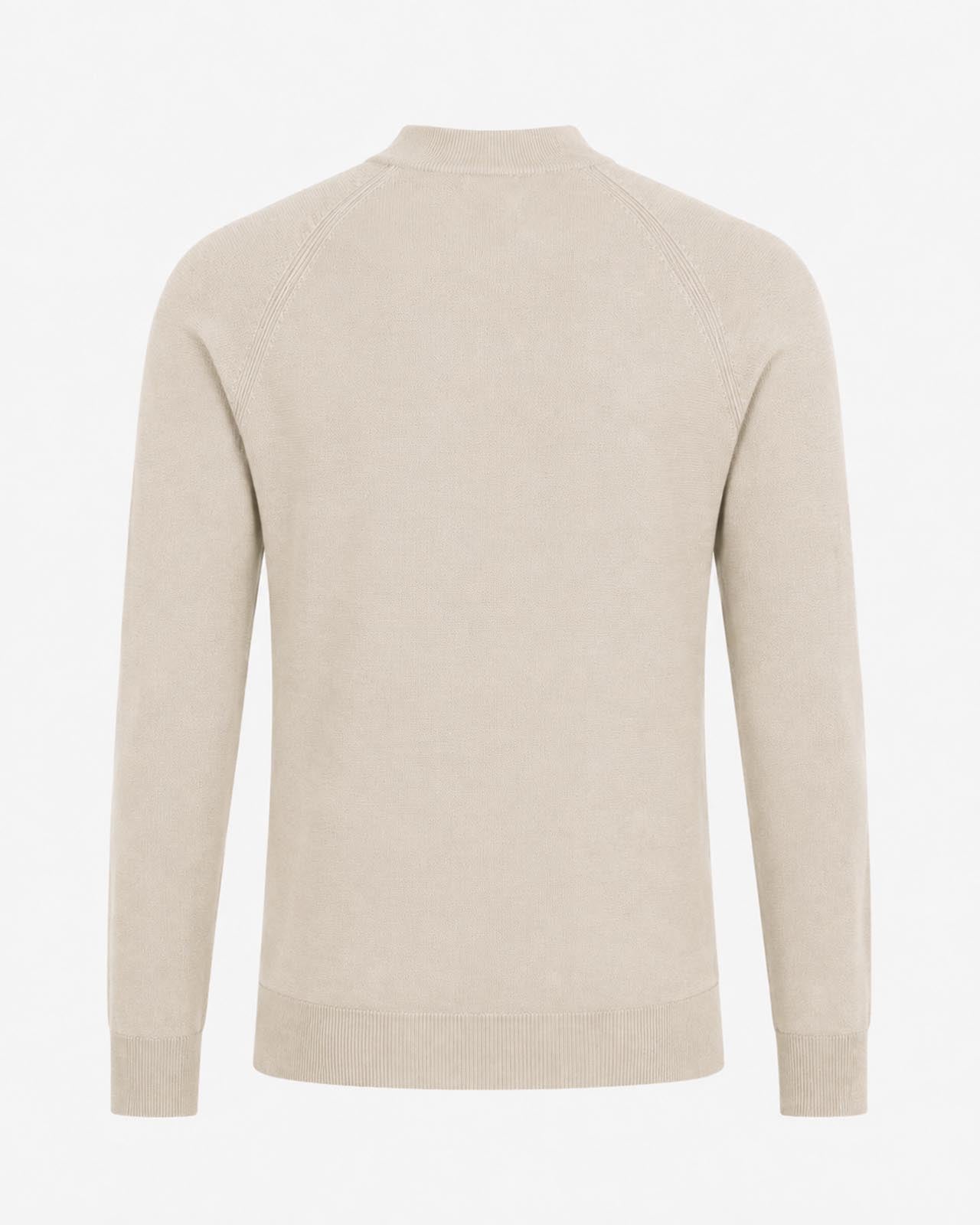 Maglia a mezzo collo manica raglan