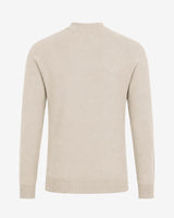 Maglia a mezzo collo manica raglan