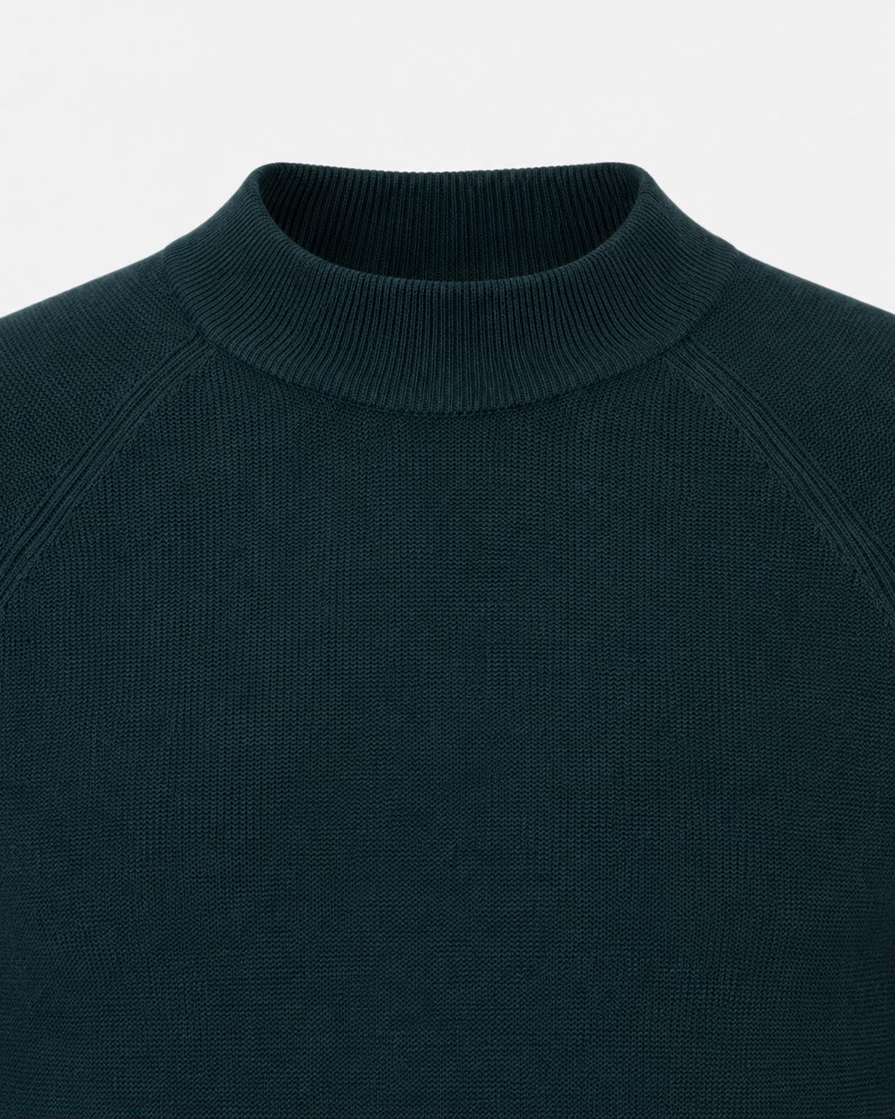 Maglia a mezzo collo manica raglan