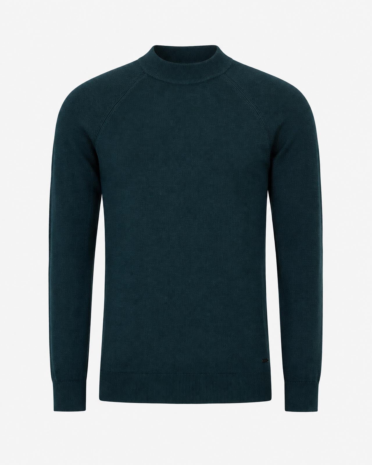 Maglia a mezzo collo manica raglan