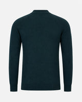 Maglia a mezzo collo manica raglan