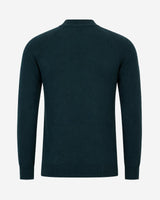 Maglia a mezzo collo manica raglan