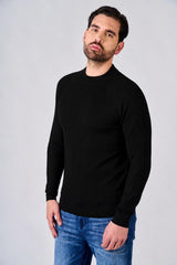 Maglia a mezzo collo manica raglan