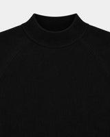 Maglia a mezzo collo manica raglan