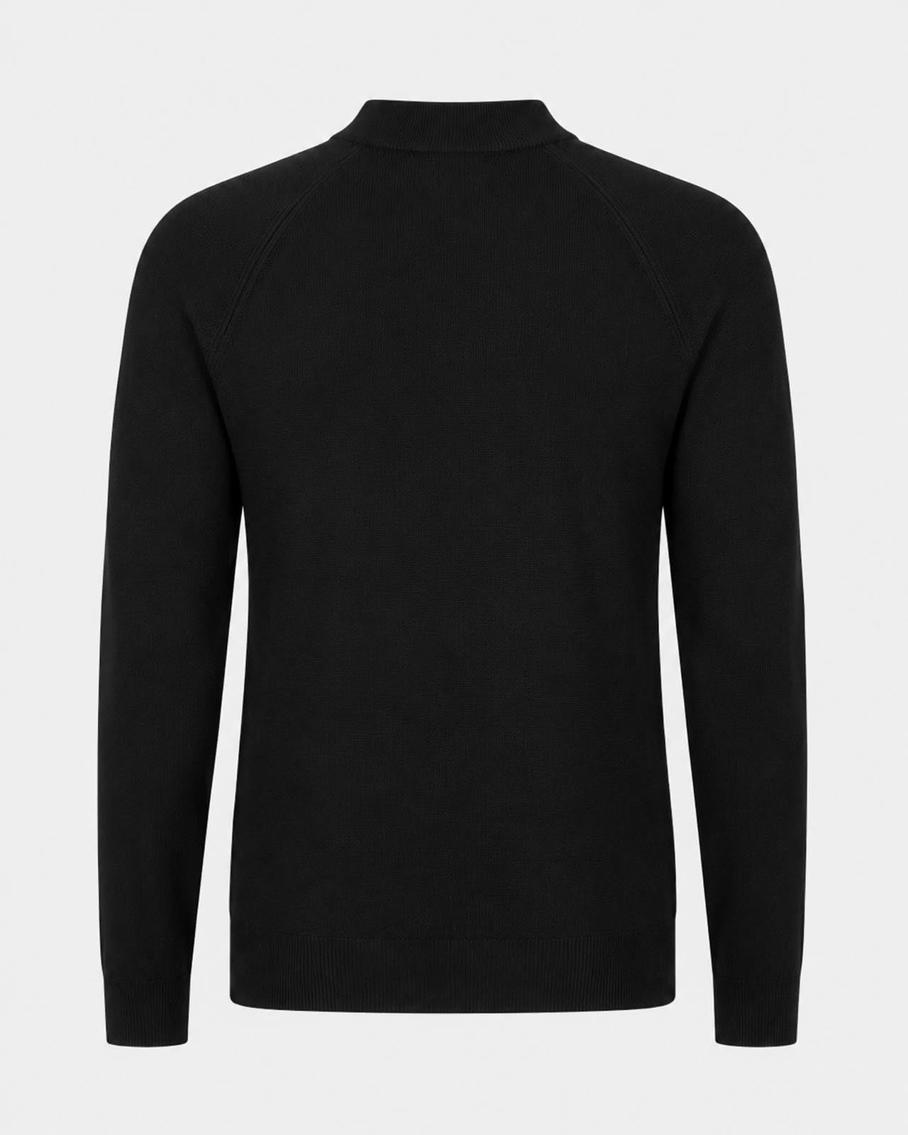 Maglia a mezzo collo manica raglan
