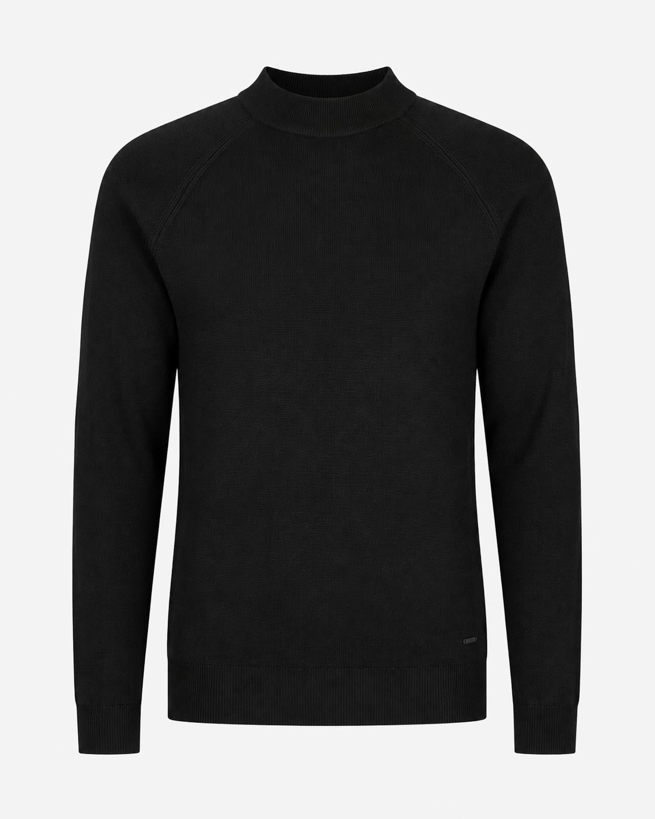 Maglia a mezzo collo manica raglan