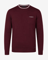 Maglia girocollo manica raglan con taschino