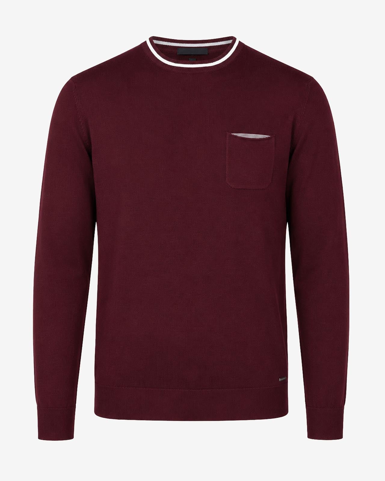 Maglia girocollo manica raglan con taschino