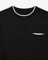 Maglia girocollo manica raglan con taschino