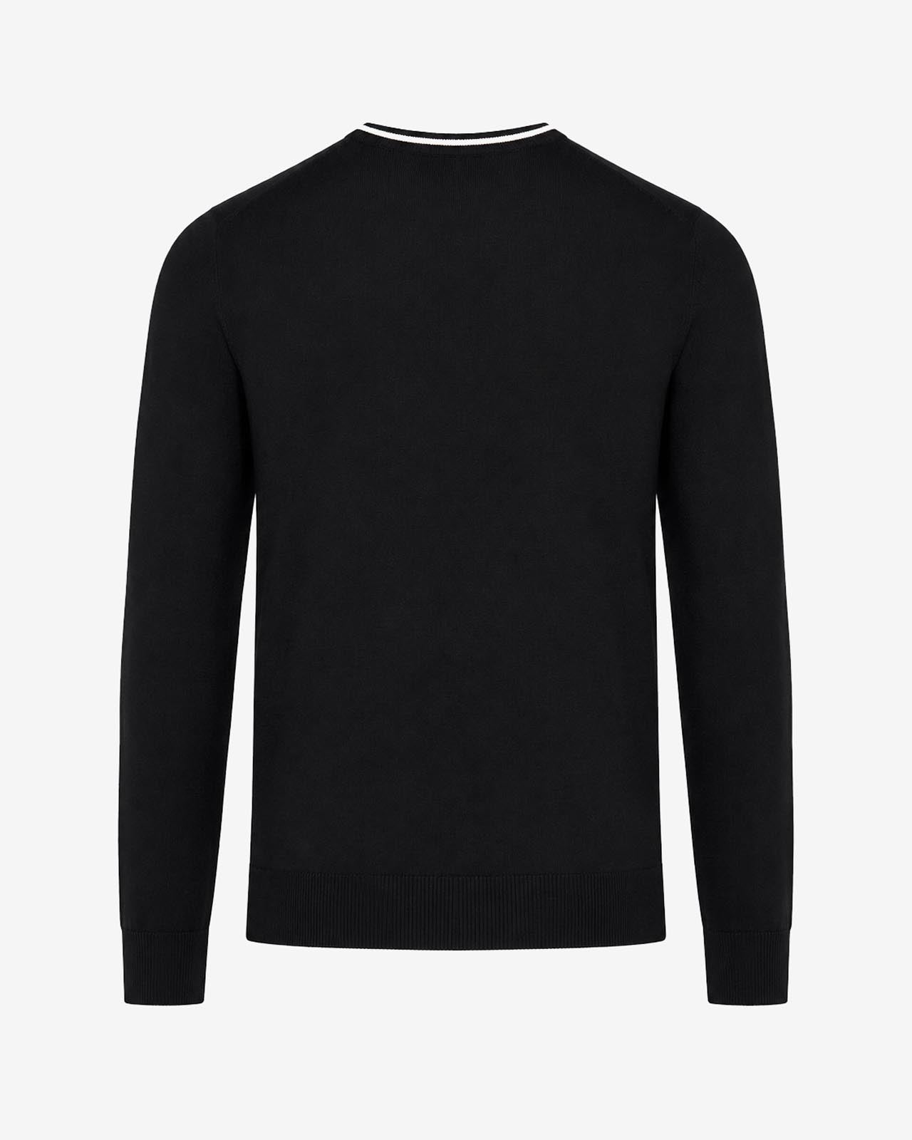 Maglia girocollo manica raglan con taschino