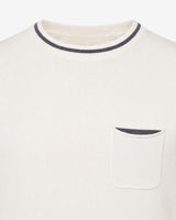 Maglia girocollo manica raglan con taschino