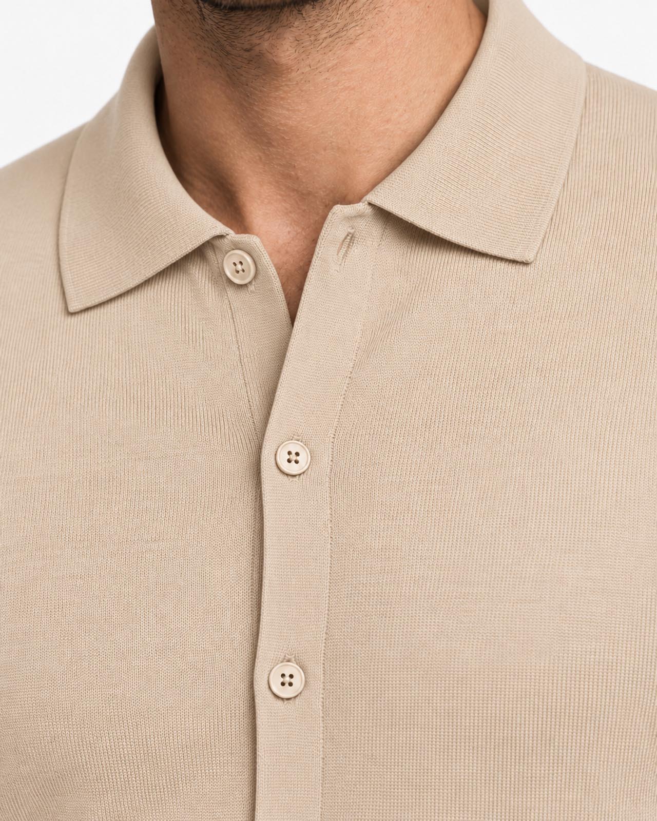 Cardigan con collo in camicia