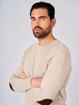 Maglia girocollo con toppe