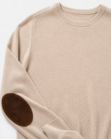Maglia girocollo con toppe