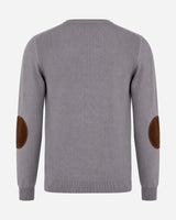 Maglia girocollo con toppe
