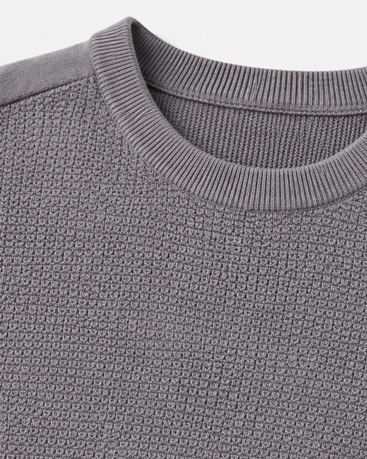 Maglia girocollo con toppe