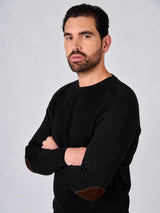 Maglia girocollo con toppe