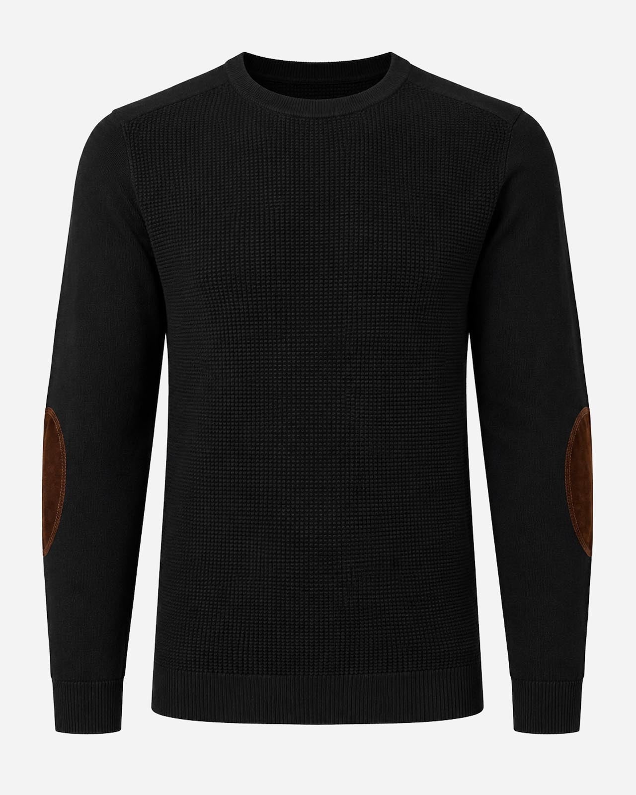 Maglia girocollo con toppe