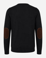 Maglia girocollo con toppe