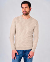 Maglia girocollo con motivo jacquard