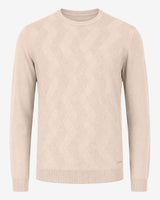 Maglia girocollo con motivo jacquard