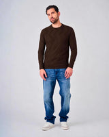 Maglia girocollo con motivo jacquard