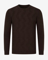 Maglia girocollo con motivo jacquard