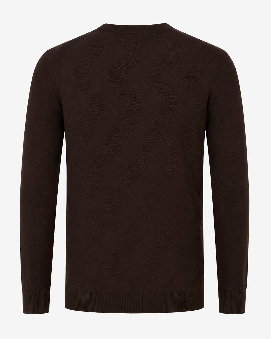 Maglia girocollo con motivo jacquard