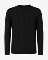 Maglia girocollo con motivo jacquard