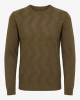 Maglia girocollo con motivo jacquard