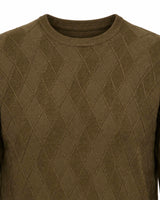 Maglia girocollo con motivo jacquard