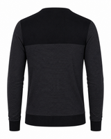 Maglia girocollo bicolore con taschino