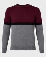 Maglia girocollo bicolore