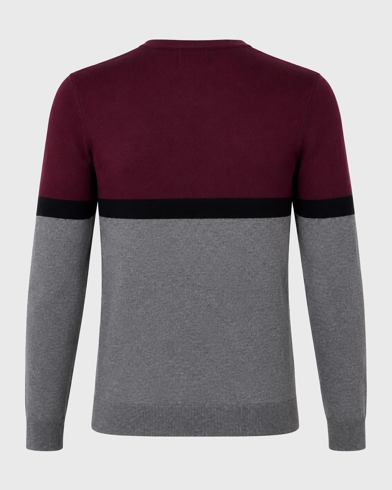 Maglia girocollo bicolore