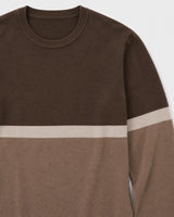 Maglia girocollo bicolore