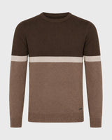 Maglia girocollo bicolore