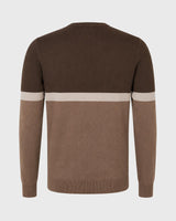 Maglia girocollo bicolore